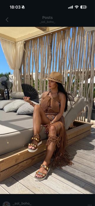 Макраме рокля на sol boho
