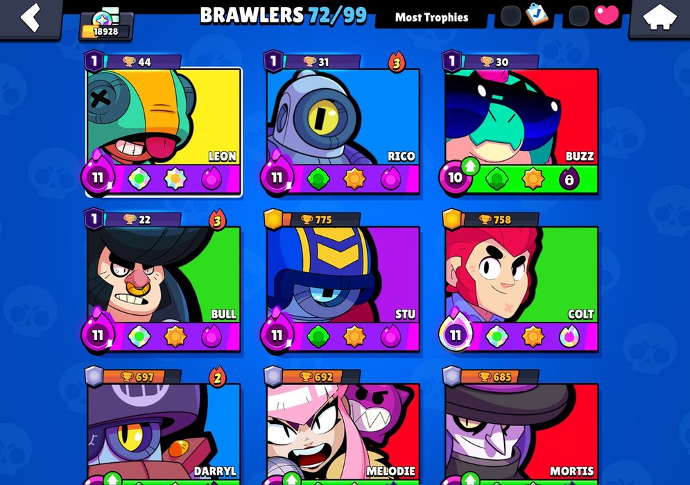 Продам аккаунт в бравл старс