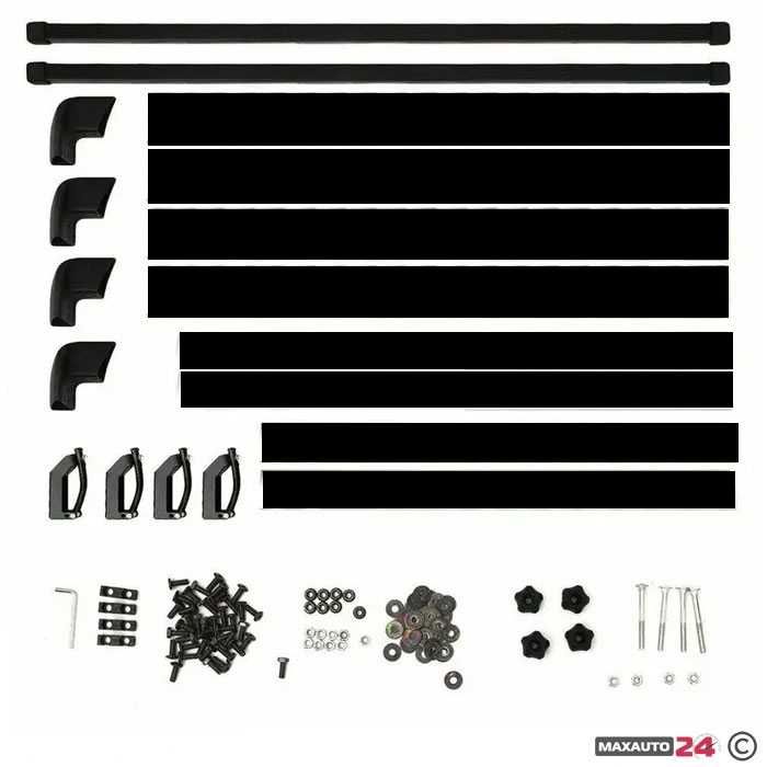 Черен Багажник за покрив 140 x 100 см – Практично решение за пътувания