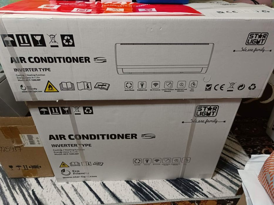 Климатик Star-Light Черен ACT-12BLWF 12000 BTU Wi-Fi, Клас A++