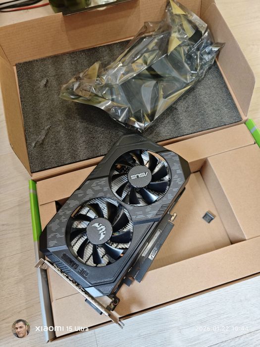 ASUS TUF GTX 1650 4GB GDDR6 - Перфектна, в гаранция!