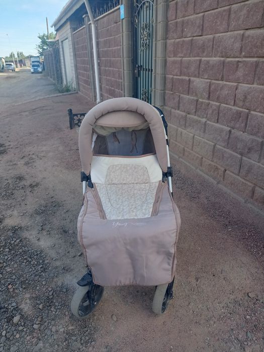 Коляска Зима-Лето(кофе с молоком)
