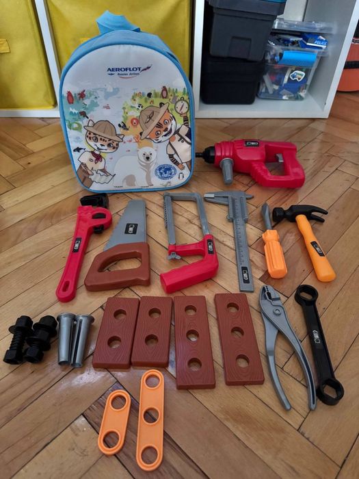 Детские инструменты с рюкзаком