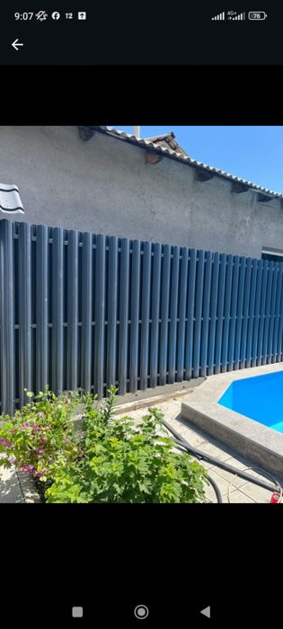 Установка штакетник