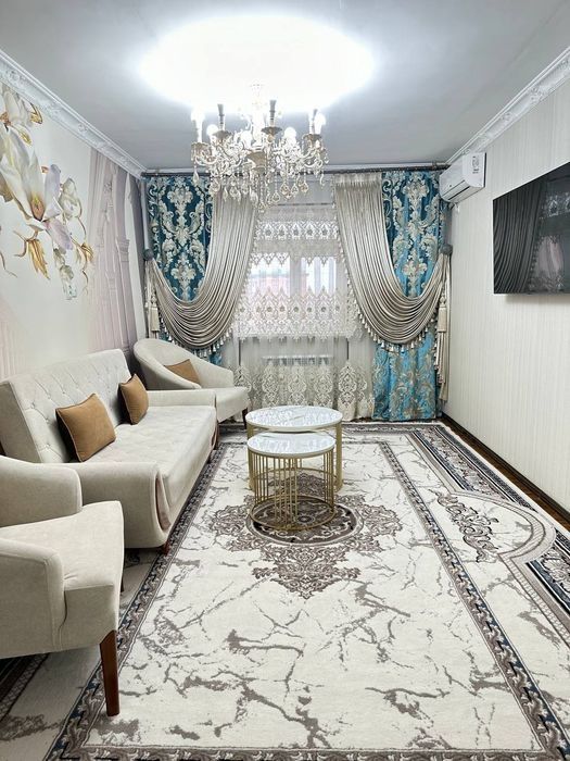 Аренда 3х ком. Евро квартира в Сергели новастройка 9-участок