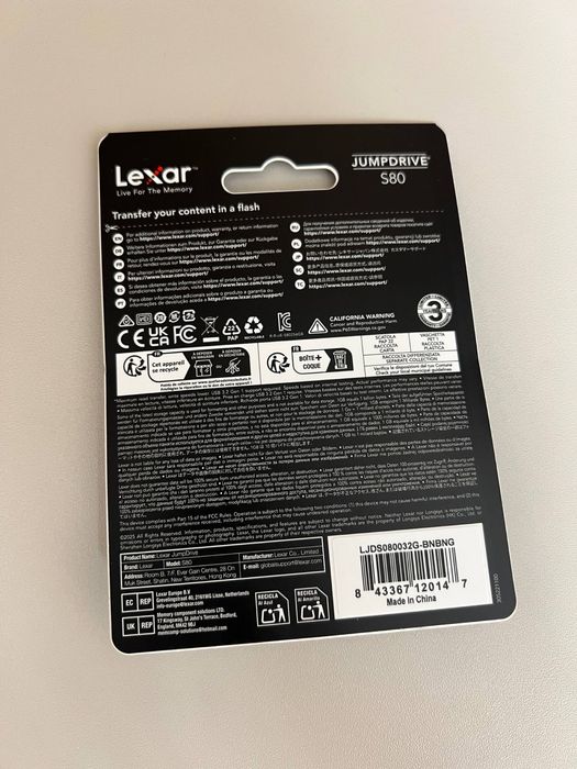 Fleshka lexar S80 32gb 64gb 128gb orginal