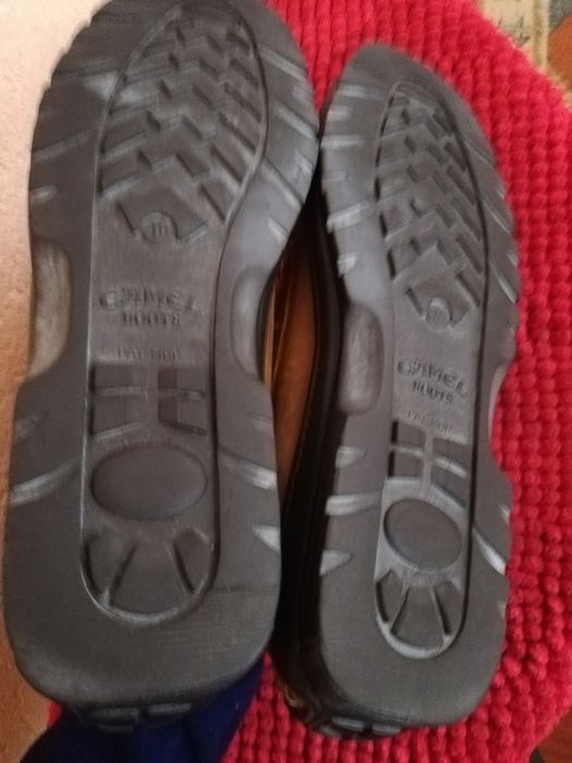 Mocasini Camel nr 44 bărbați piele întoarsă