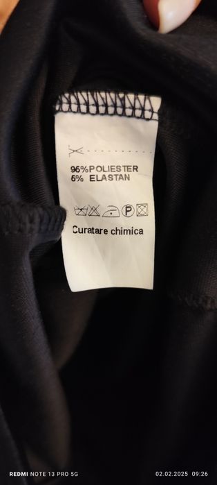 Rochie de catifea neagra s