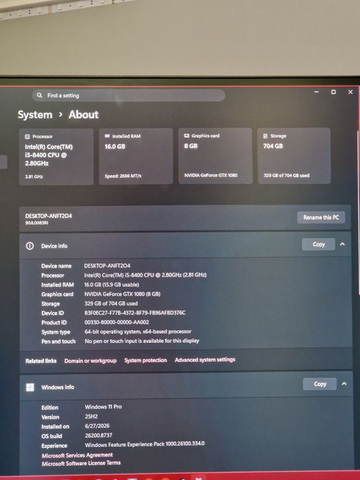 Pc Gaming Intel i5, GTX 1660 Super, 16gb ram ddr4