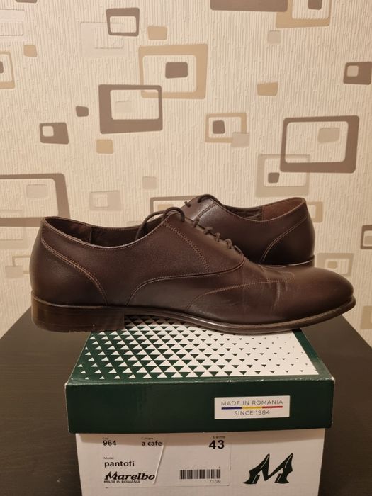 Pantofi piele maro Marelbo, 43