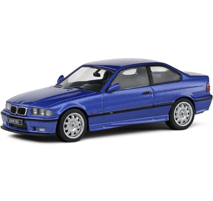 BMW E36 M3 COUPE machetă auto scara 1:43 (10 cm) albastru SOLIDO