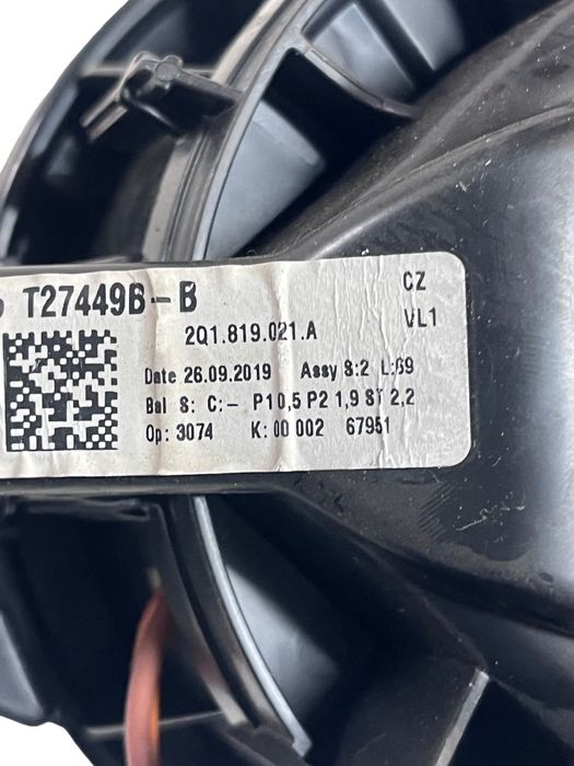 Ventilator Aeroterma Skoda Scala (Nw) [ 2019 -> ] 2Q1819021A