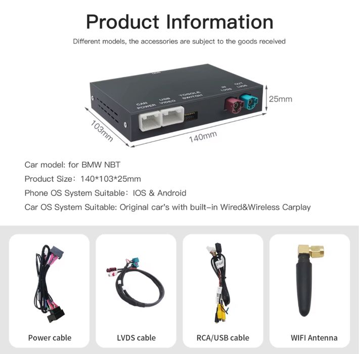 OFERTA Carplay BMW CiC seria 1 seria 3 seria 5 seria 6 X1 X3 X6