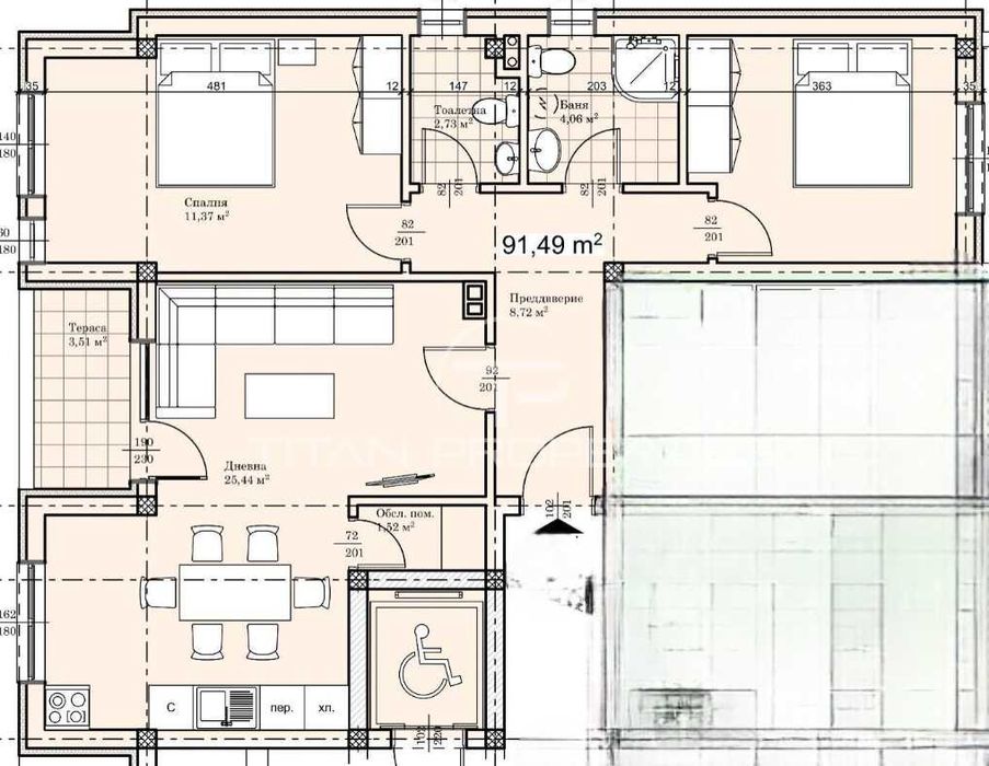 Продава се Тристаен апартамент в Пловдив, Прослав - 104 кв.м за 902 €/кв.м - Снимка #1
