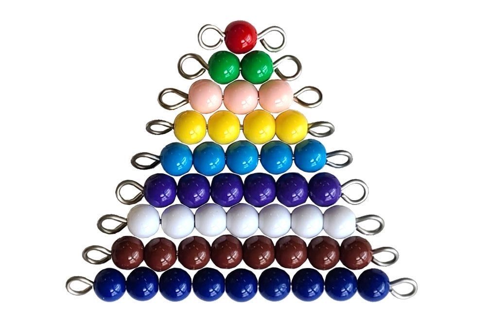 Монтесори цветни пръчици / Montessori bead stair