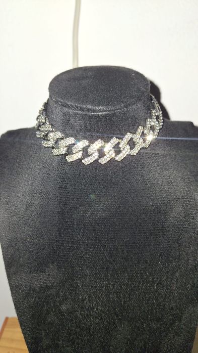 Iced Out Cuban Link Bracelet Silver - Hip Hop Bling Jewelry Unisex