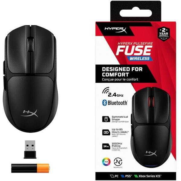 Mouse Gaming Wireless HYPERX Pulsefire Fuse 12000 dpi Sigilat Garantie