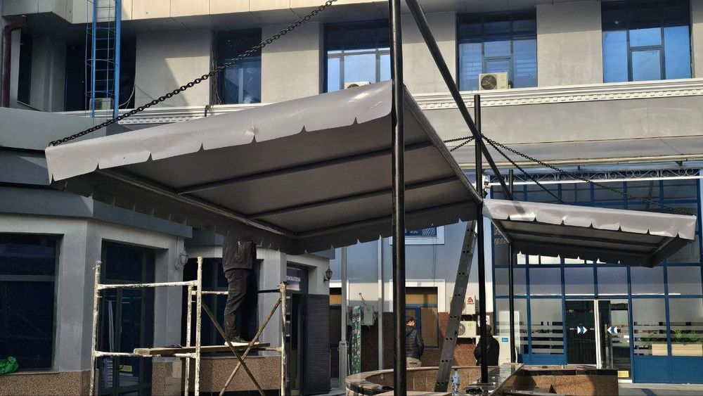 Банер тент баннер установка кламз