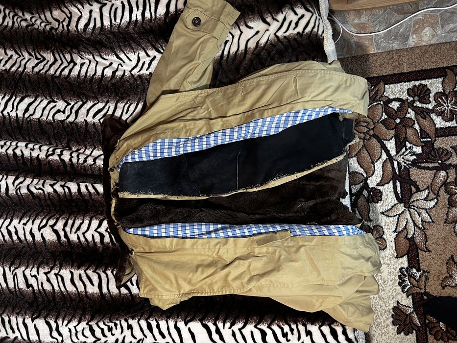 Плащ с подкладом из оленя