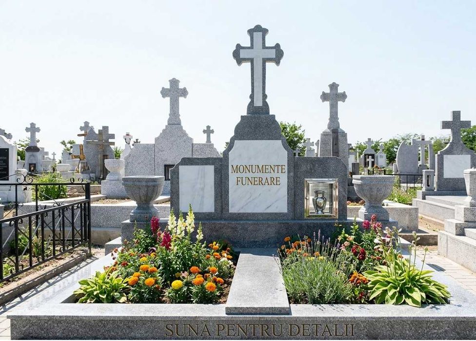 curatenie cimitir , curatenie si reparatii monumente , Cruci din marmură și granit