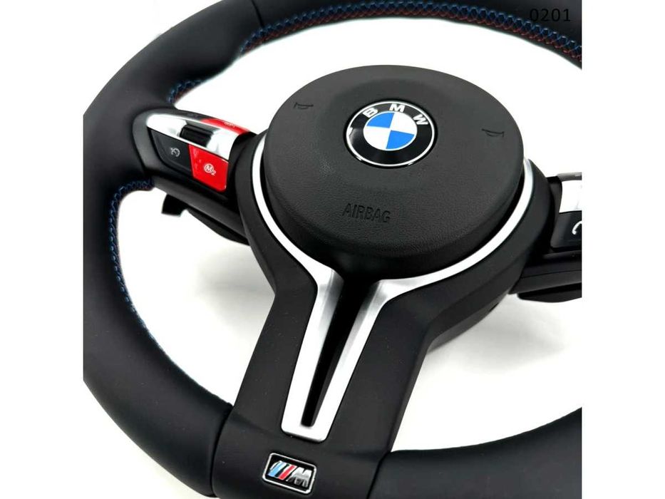 Volan sport M BMW 1 F20 2 3 F30 4 X1 X2 X3 X4 X5 F15 X6  butoane roșii