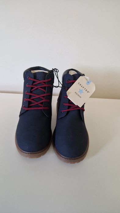 Bocanci Crafted noi impermeabili..piele ecologica marjme 29 albastru s