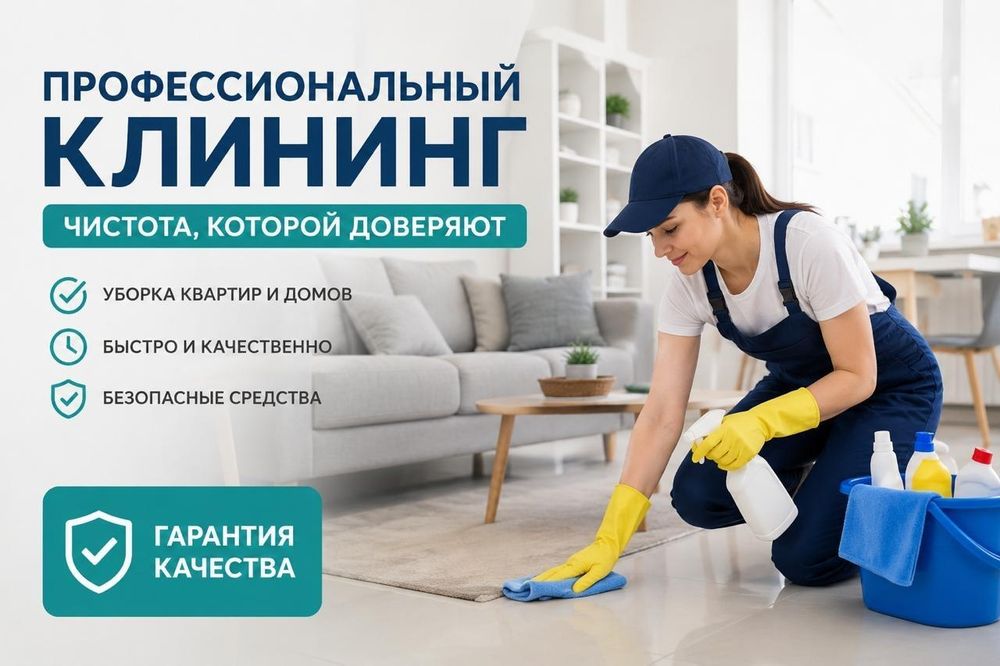 Клининг уборка квартир домов профессионального