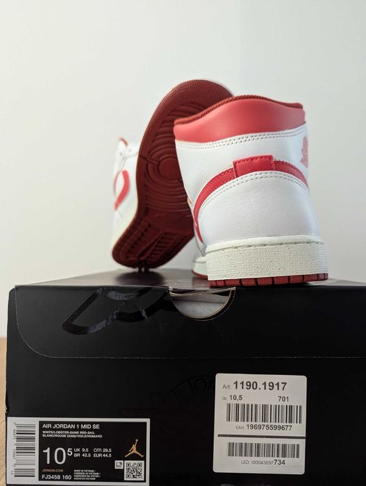 Air Jordan 1 Mid SE „Dune Red” – US 10.5 / EU 44.5 / CM 28.5 - NOU