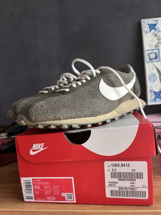 Nike cargo cortez велур кожен