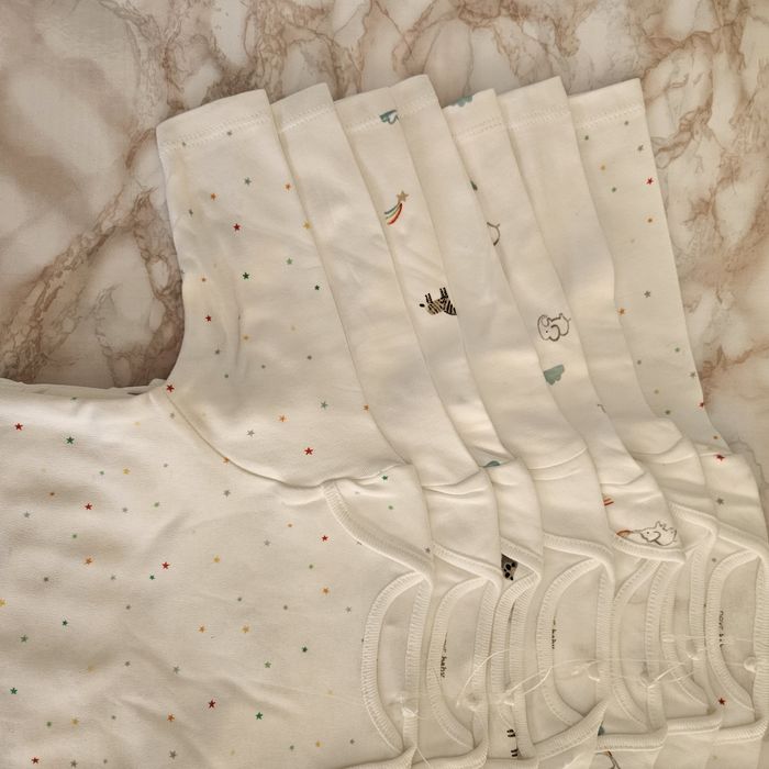 Пакет 7бр бебешки бодита с дълъг ръкав, NEXT