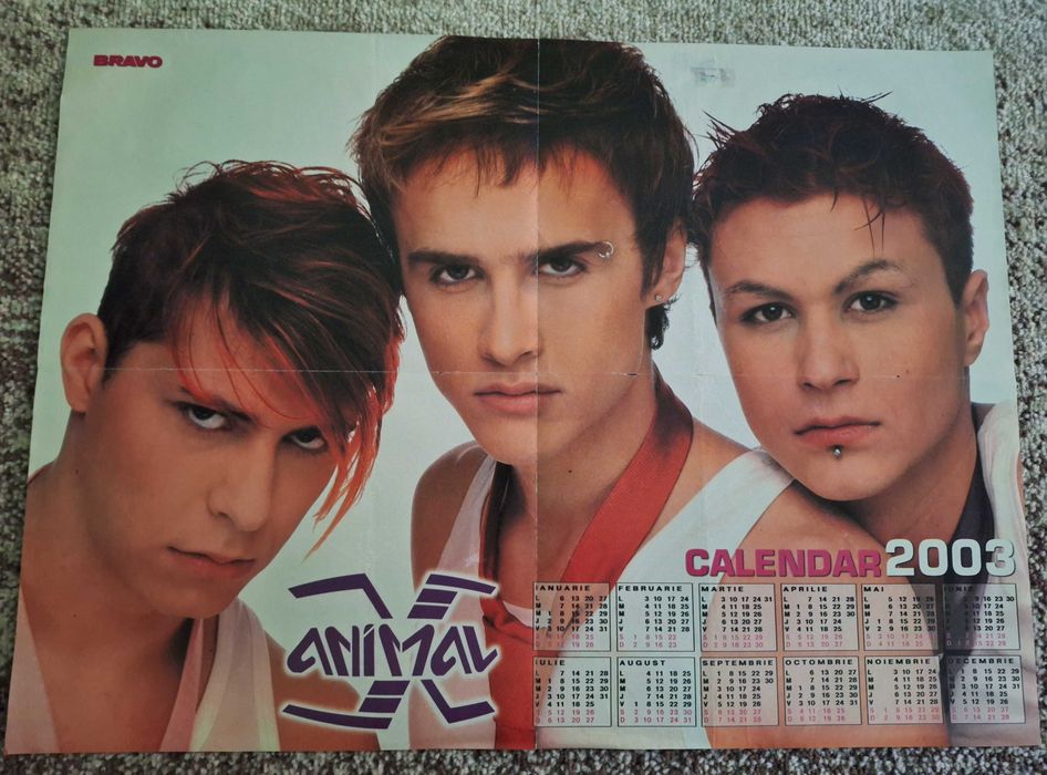 Poster Animal X / Jennifer Lopez cu calendar 2003