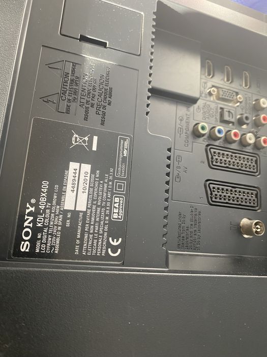 Sony Bravia model 40BX400