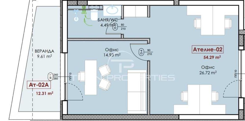 Продава се Двустаен апартамент в Пловдив, Младежки Хълм - 62 кв.м за 1785 €/кв.м - Снимка #1
