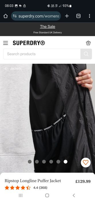 Geaca Superdry-negru/gri