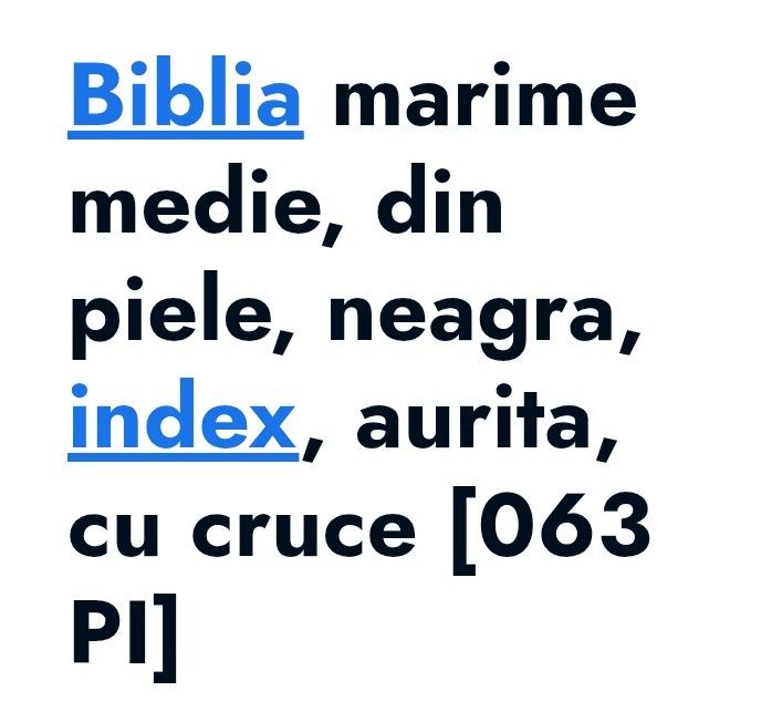 Vând biblii medii