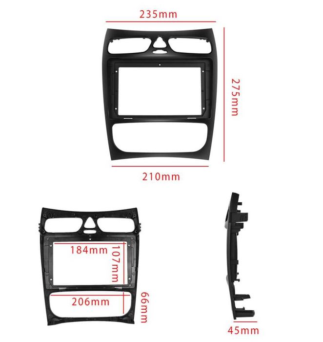 MERCEDES-BENZ C GLKW203 W209 W210 W168 98/04 9" Андроид Навигация,9528