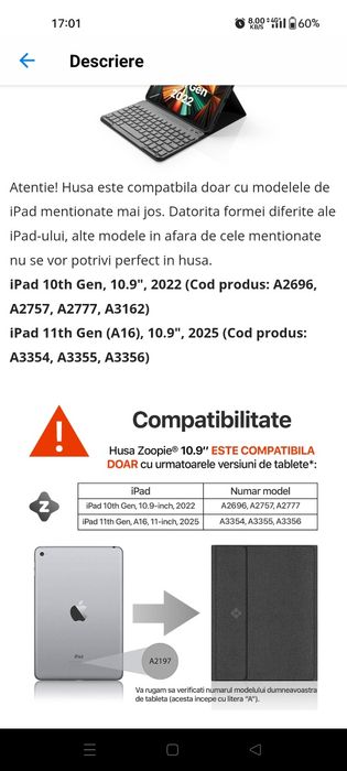 Husa tableta+tastatura wireless zenkabeat