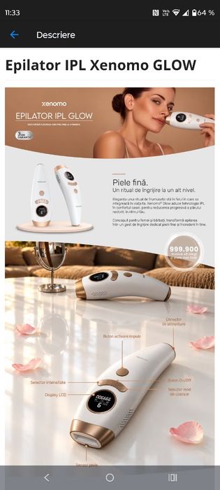 Epilator IPL Xenomo