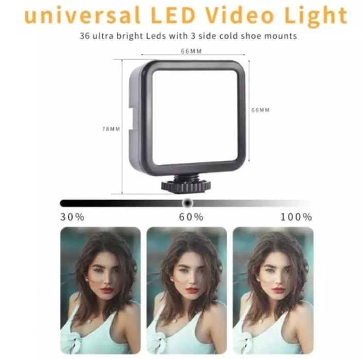 Професионален видео трансформатор, Bluetooth, микрофон, LED прожектор