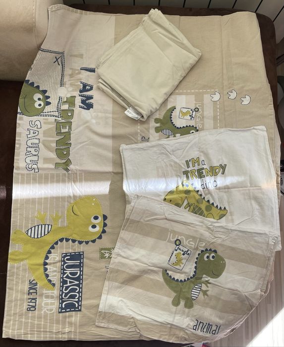 Бебешки спален комплект за легло/кошара 120/60 см