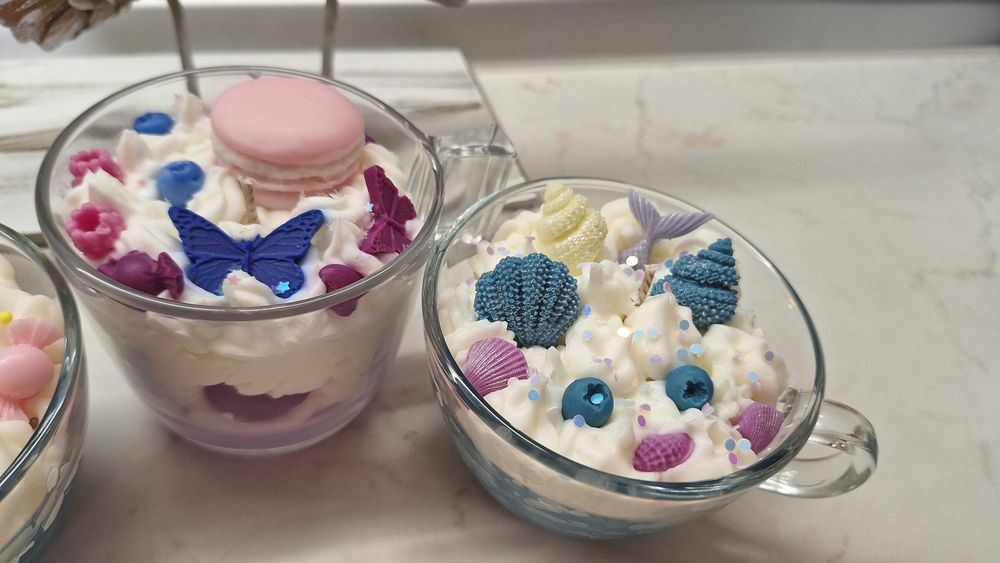 Соеви свещи. Ръчно направени.