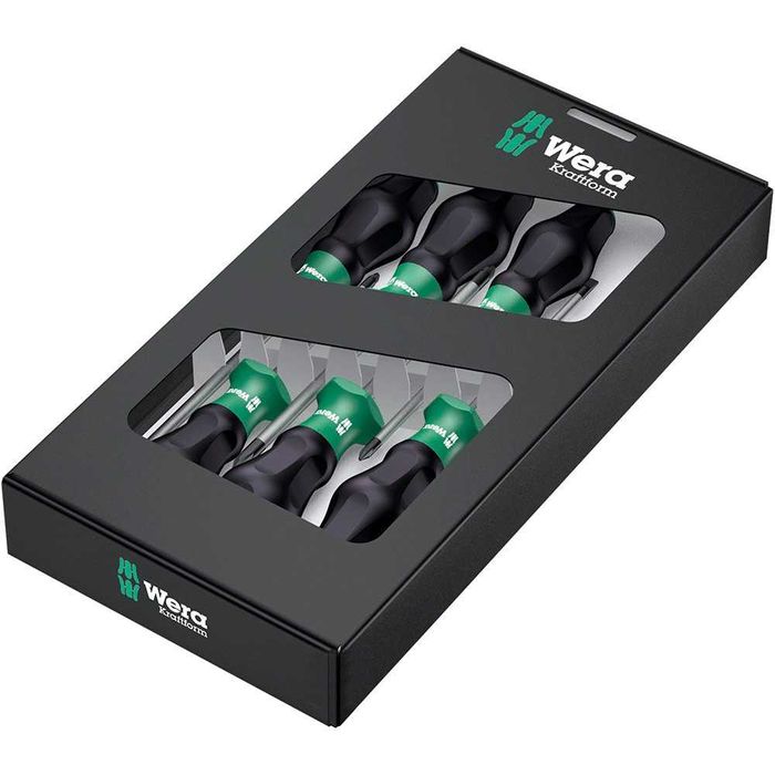Wera 334/6 si 1367/6,Set surubelnite și torx,6 pcs cu suport,sigilat