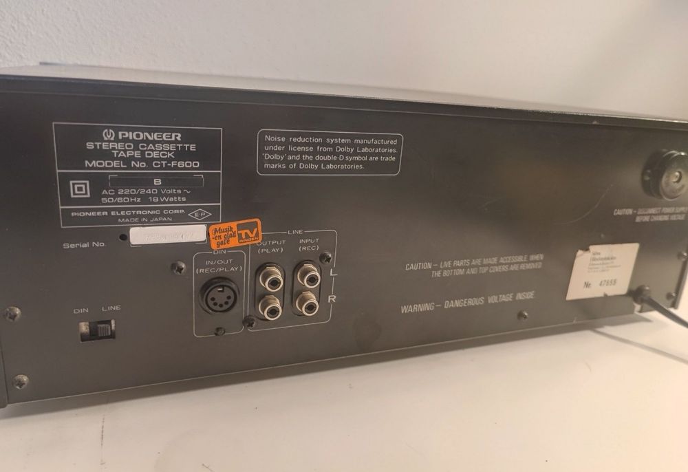 Deck Pioneer CT F600 made in Japan