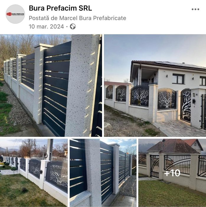 Jardiniere banci garduri vaze morminte glafuri etc