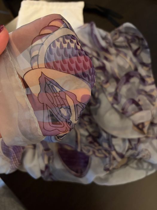 шал Chanel Gucci Italy коприна