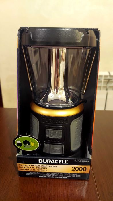 Lanterna Duracell tri-power rechargeble