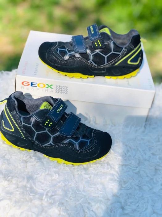 Bocanci baiat GEOX-marimea 30,inter19,5cm,nu ghete piele inpermeab Somon