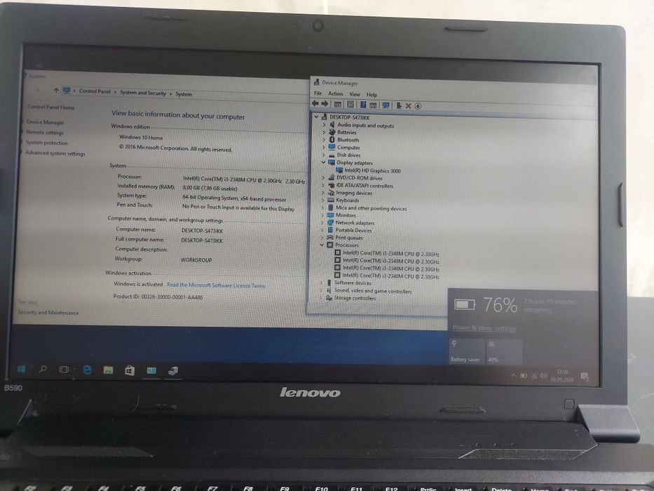 Laptop Lenovo B590 i3