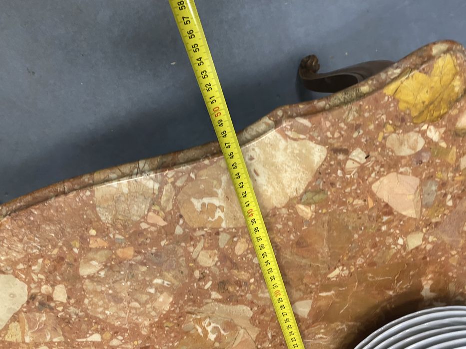 Маса с мраморен плот Франция стил Луи XV 1950