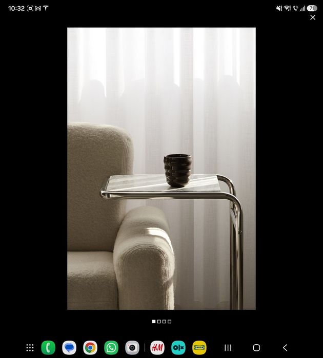 Masuta marmura H&M home pentru canapea